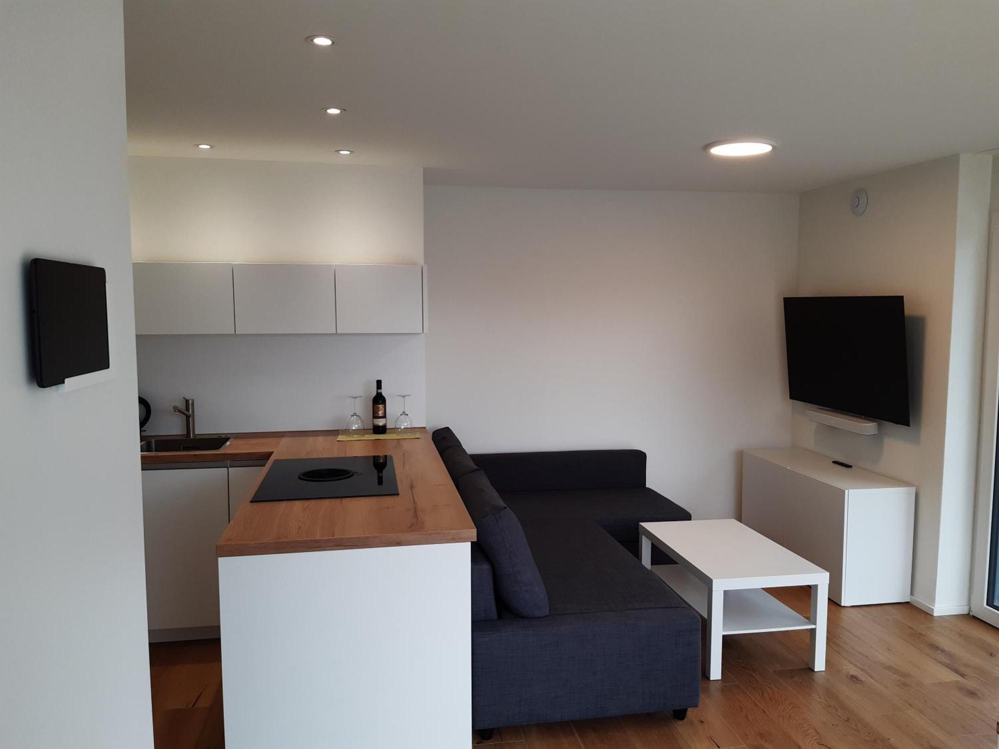 Apartment Panorama Am Walensee In Neubau-Villa Obstalden Exteriör bild